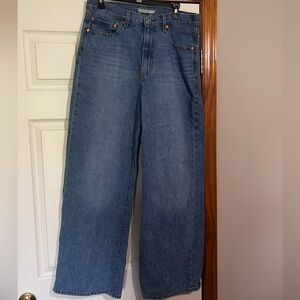 Levi’s Ribcage Wide Leg Blue Jeans
